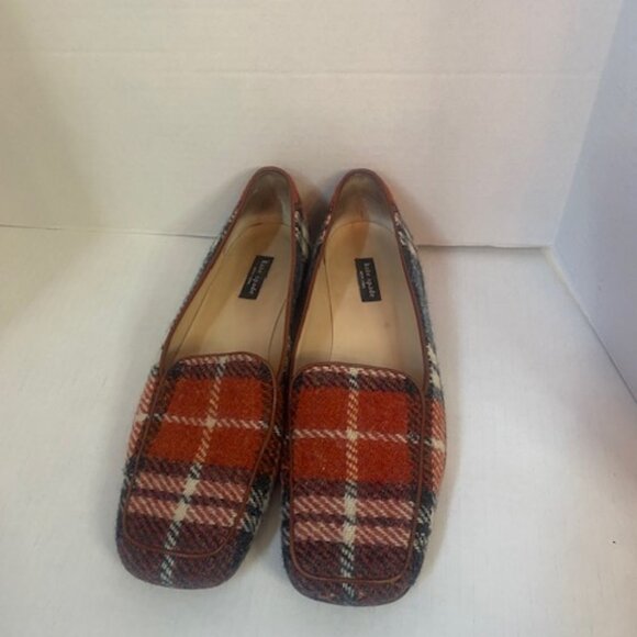 Kate Spade New York - wool plaid 1/4" heeled loafers, size 7B - Picture 2 of 5